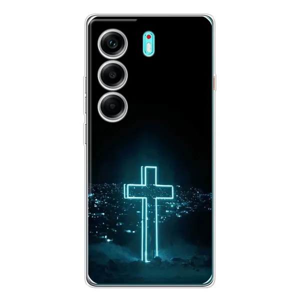 Чохол з принтом «Хрест і місто» для TECNO Camon 40