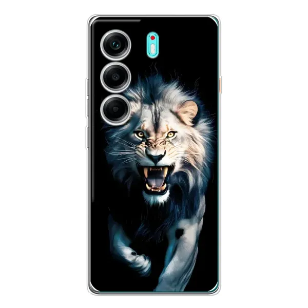 Чохол з принтом «Лев у темряві» для TECNO Camon 40