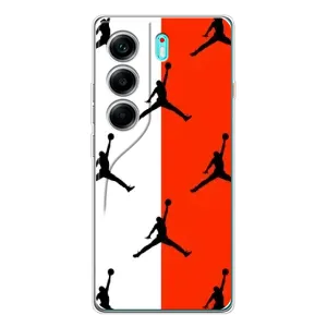 Чохли для TECNO Camon 40 - з картинкою JORDAN (AlphaPrint) (Лого Джордан)