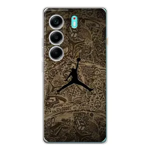 Чохли для TECNO Camon 40 - з картинкою JORDAN (AlphaPrint) (Logo Jordan)