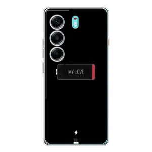 Чехлы для любимой на Телефон называется ТЕКНО Камон 40. (VPrint) (Love battery)