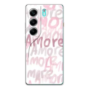 Чехол с розовым рисунком для TECNO Camon 40 (Аморе любовь)