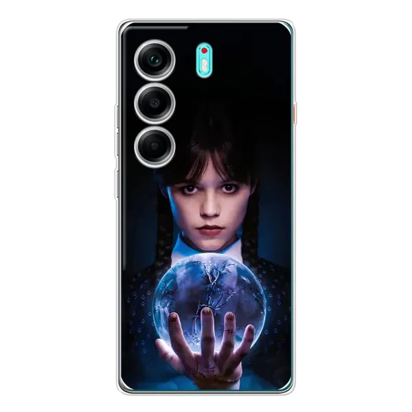 Чохол з принтом «Магічна сфера Венздей» для TECNO Camon 40