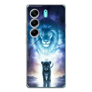 Чехол со Львом для TECNO Camon 40 (VPrint) (Маленький лев)