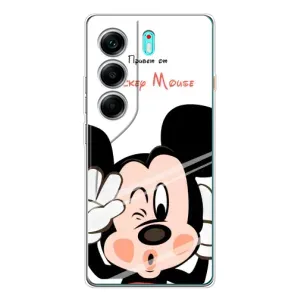 Міккі Маус чохол для TECNO Camon 40 (AlphaPrint - Мультяшні) (Маус Міккі)