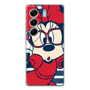 Міккі Маус чохол для TECNO Camon 40 (AlphaPrint - Мультяшні) (Маус в окулярах)