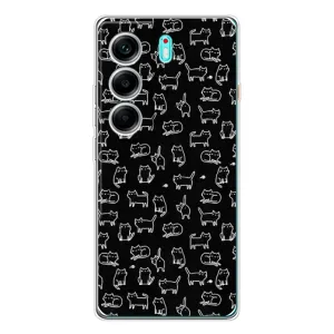 Чохол з принтом для TECNO Camon 40 (AlphaPrint) Модні коти (Маленькі котики)