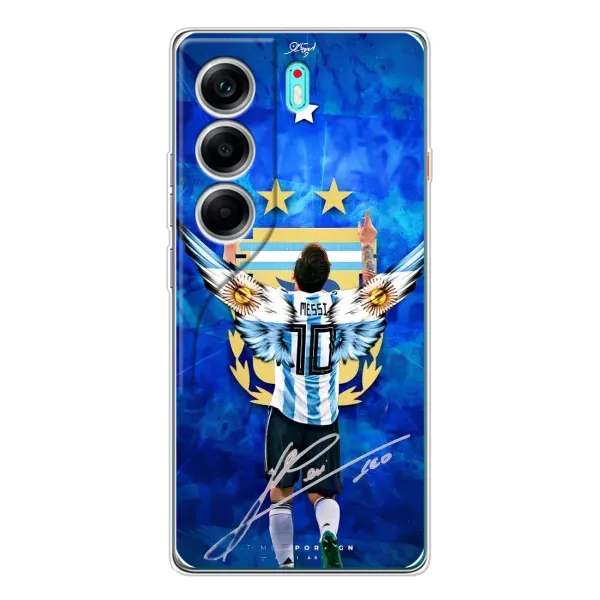 Чохол з принтом «Мессі Аргентина» для TECNO Camon 40