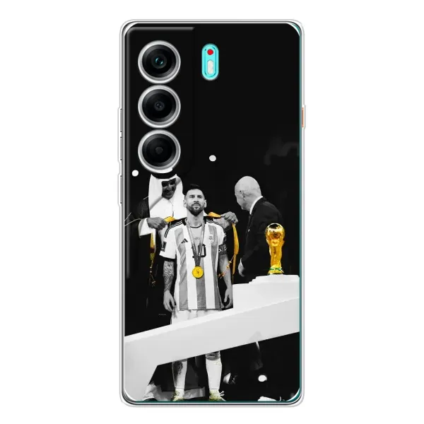 Чохол з принтом «Мессі коронований» для TECNO Camon 40