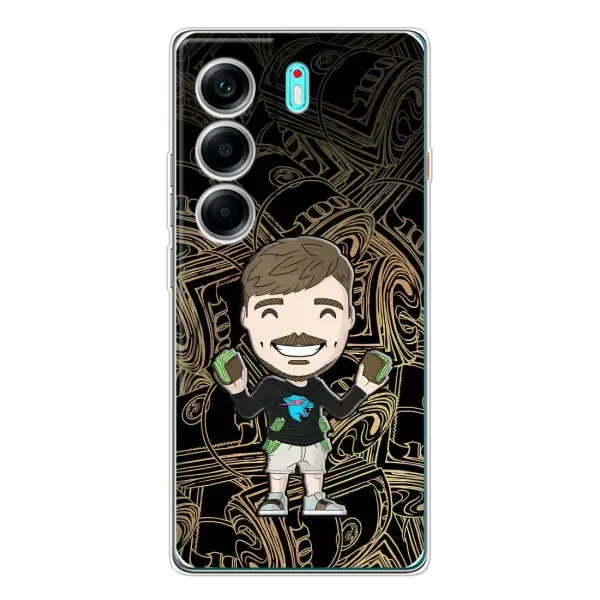 Чохол з принтом «Mister Beast» для TECNO Camon 40