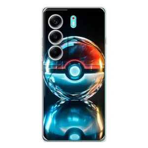 Чехол с Пикачу на TECNO Camon 40 (Мяч Пикачу)
