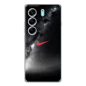 Чехол для TECNO Camon 40 - с принтом Найк (AlphaPrint) (Найк красный)