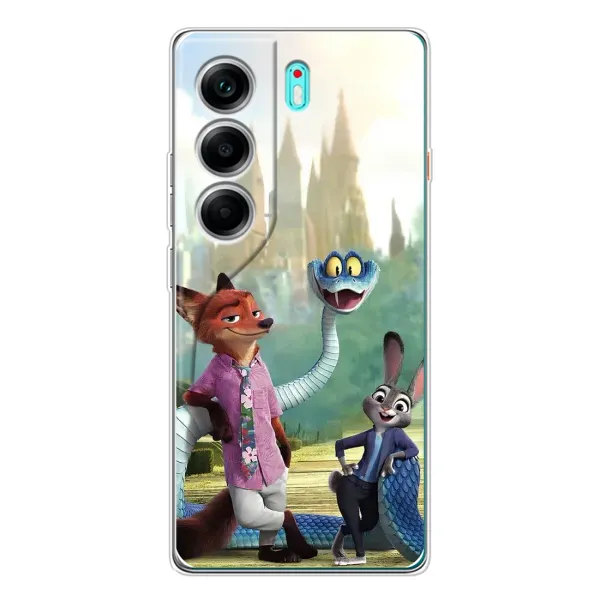 Чехол с принтом «Герои мультфильма Зверополис» для TECNO Camon 40
