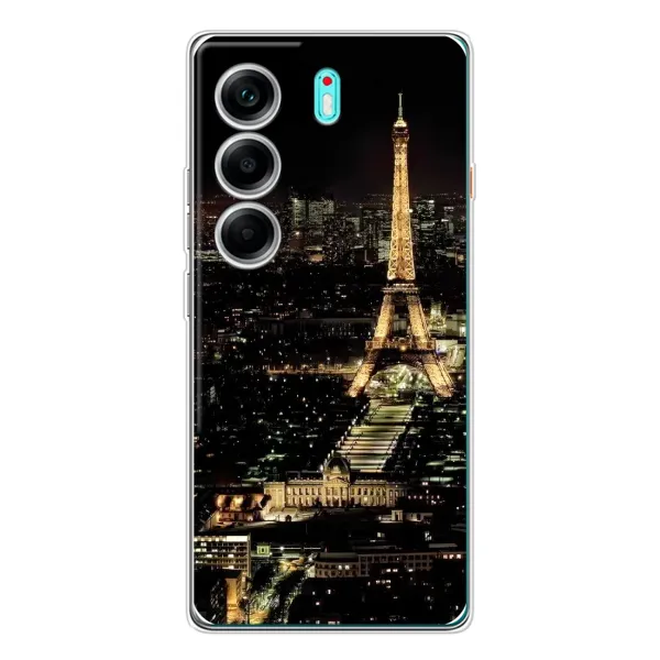 Чехол с принтом «Ночной Париж» для TECNO Camon 40