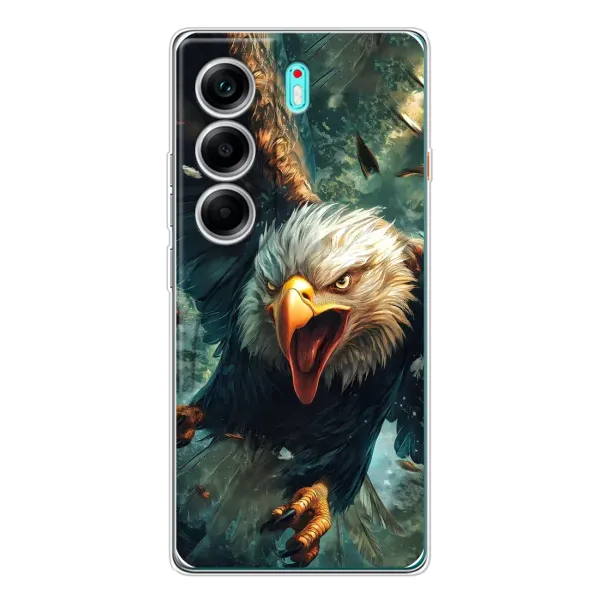 Чохол з принтом «Орел у польоті» для TECNO Camon 40