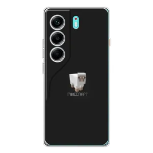 Чехол Майнкрафт на TECNO Camon 40 (AlphaPrint) Minecraft (Овечка Майнкрафт)