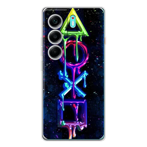 Чохол з принтом «Pleystation лого» для TECNO Camon 40