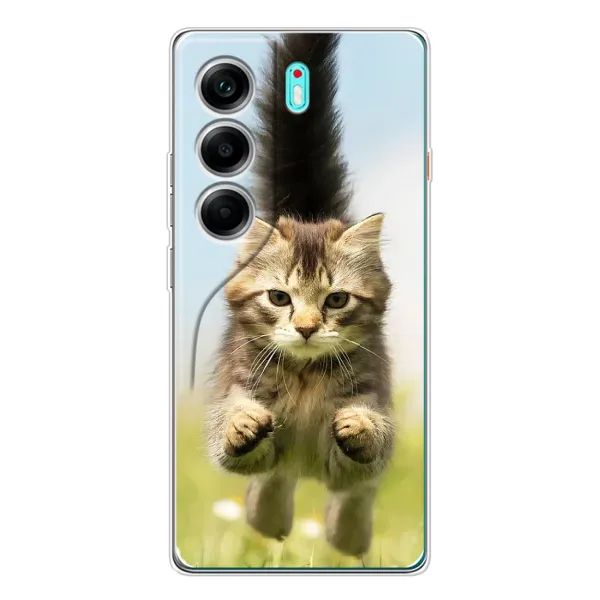 Чохол з принтом «Прижок кота» для TECNO Camon 40