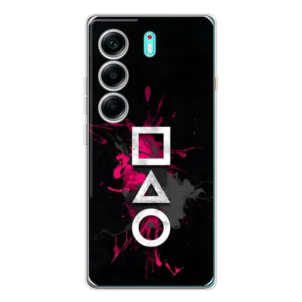 Чохол з принтом «Символи Гра кальмара» для TECNO Camon 40