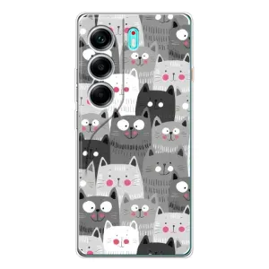 Чохли з Котиками для TECNO Camon 40 (VPrint) (Мальовані котики)