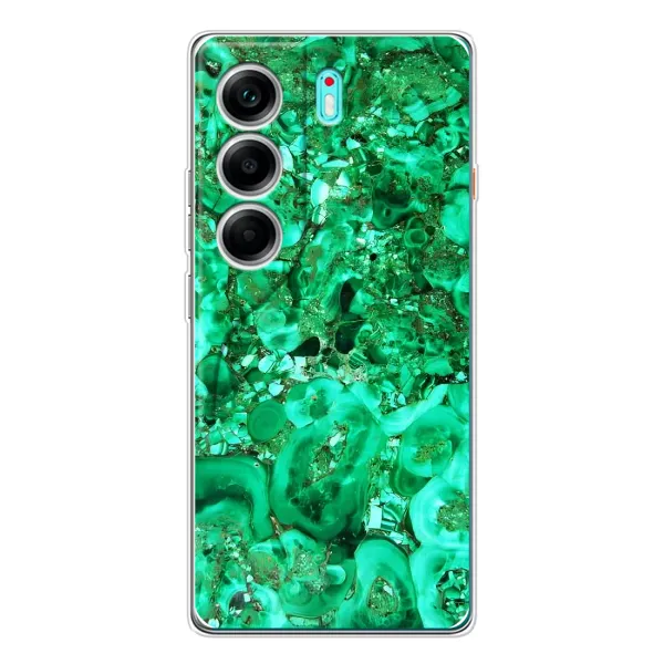 Чохол з принтом «Салатовий Мрамор» для TECNO Camon 40