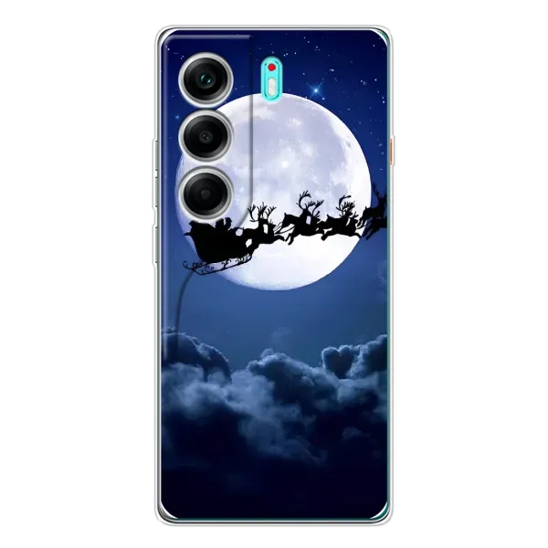 Чохол з принтом «Санта - місяць» для TECNO Camon 40