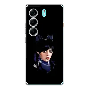 Чохол з принтом «серйозна Венздей» для TECNO Camon 40