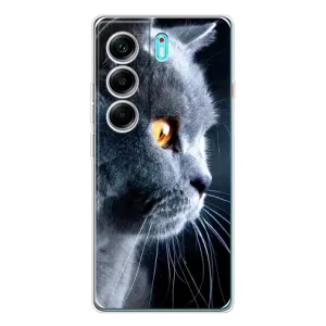 Чохли з Котиками для TECNO Camon 40 (VPrint) (Сірий Кіт)