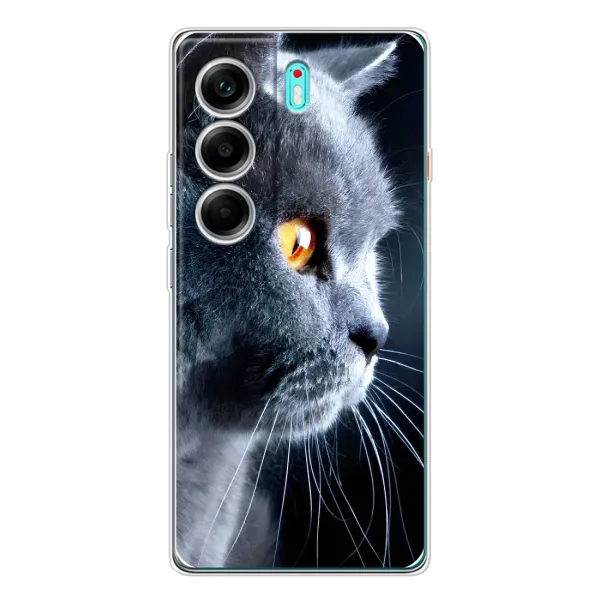 Чохол з принтом «Сірий Кіт» для TECNO Camon 40