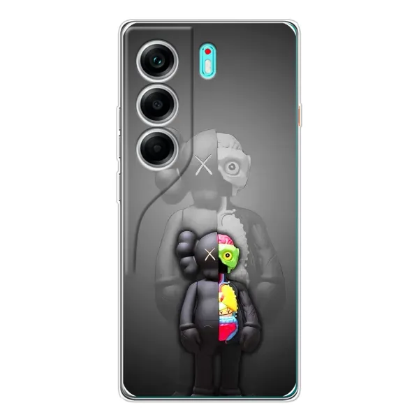Чохол з принтом «Тіло Bearbrick» для TECNO Camon 40