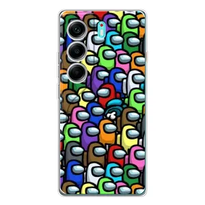 Чохли Амонг Ас для TECNO Camon 40 (AlphaPrint) (Убитий)