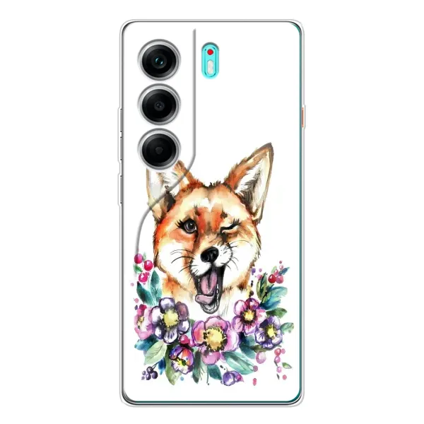 Чехол с принтом «Веселая лисичка» для TECNO Camon 40 Чехол с принтом «Веселая лисичка» для TECNO Camon 40