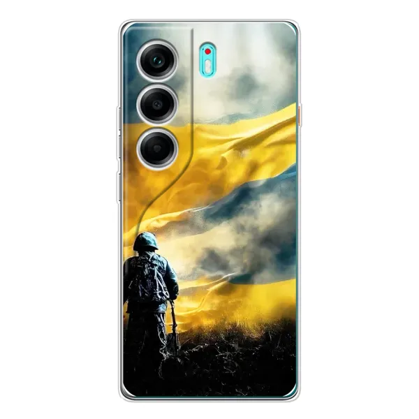 Чохол з принтом «Війна» для TECNO Camon 40