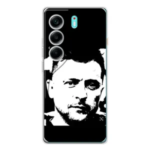Чохол для TECNO Camon 40 (AlphaPrint - с принтом Зеленського) (Зеленский АРТ)
