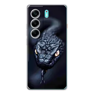 Чохол з принтом «Чорна змія» для TECNO Camon 40