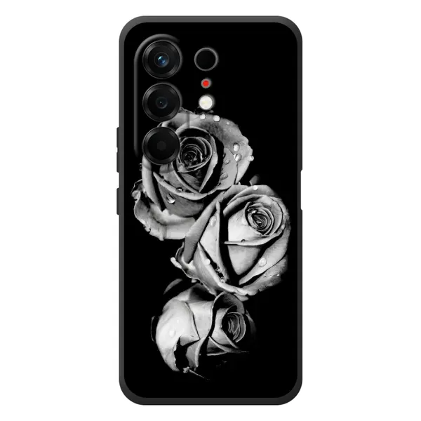 Чехол с принтом «Черная роза» для TECNO Camon 50 Чехол с принтом «Черная роза» для TECNO Camon 50