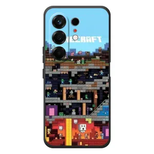 Чохол Майнкрафт на TECNO Camon 50 (AlphaPrint) Minecraft (фон Minecraft)