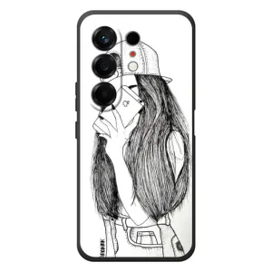 Чохол з друком для TECNO Camon 50 - (Мода) (AlphaPrint) (Фото дівчини)