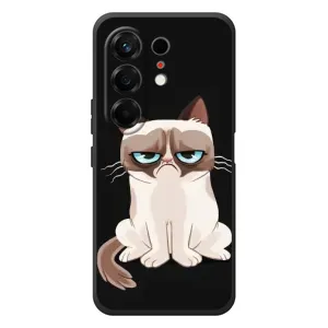 Чохол з принтом для TECNO Camon 50 (AlphaPrint) Модні коти (Сумний кіт)