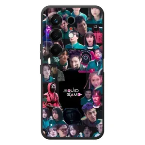Чохол Гра в кальмара для TECNO Camon 50 (Колаж Гра кальмара)
