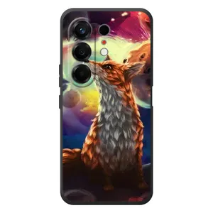 Чохли з картинкою Лисичка для TECNO Camon 50 (VPrint) (Лисичка в космосі)