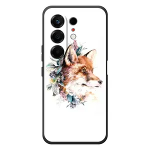 Чохли з картинкою Лисичка для TECNO Camon 50 (VPrint) (Лиса в квітах)