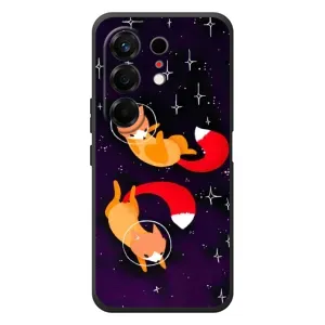 Чохли з картинкою Лисичка для TECNO Camon 50 (VPrint) (Лисички космонавти)