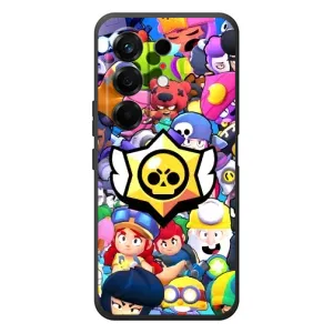 Чехол для TECNO Camon 50 Бравл Старс (VPrint) (Лого Brawl Stars)