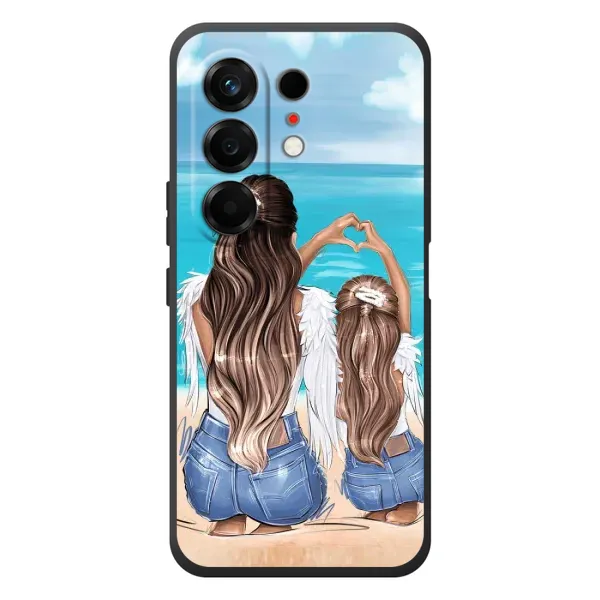 Чохол з принтом «Мама з донькою» для TECNO Camon 50