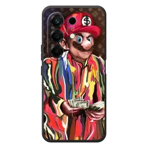 Бренднові Чохли для TECNO Camon 50 - (PREMIUMPrint) (Mario LV)