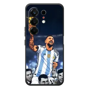 Чохли для TECNO Camon 50 (Leo чемпіон) (AlphaPrint) (Мессі з кубком)