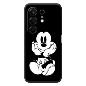 Міккі Маус чохол для TECNO Camon 50 (AlphaPrint - Мультяшні) (Маус на чорному)