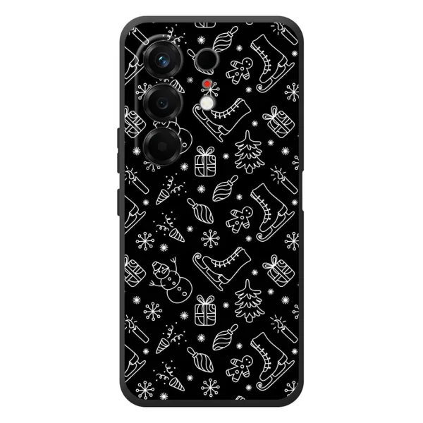 Чохол з принтом «Новорічний фон» для TECNO Camon 50
