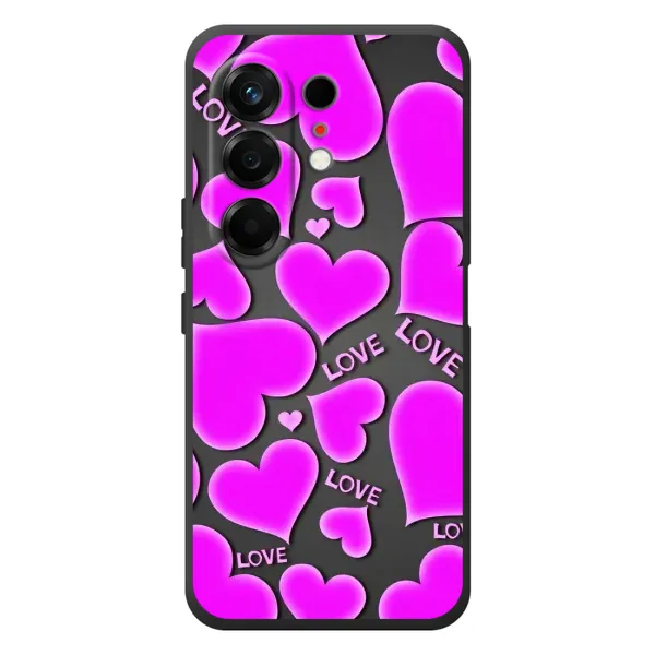 Чохол з принтом «Pink hearts» для TECNO Camon 50